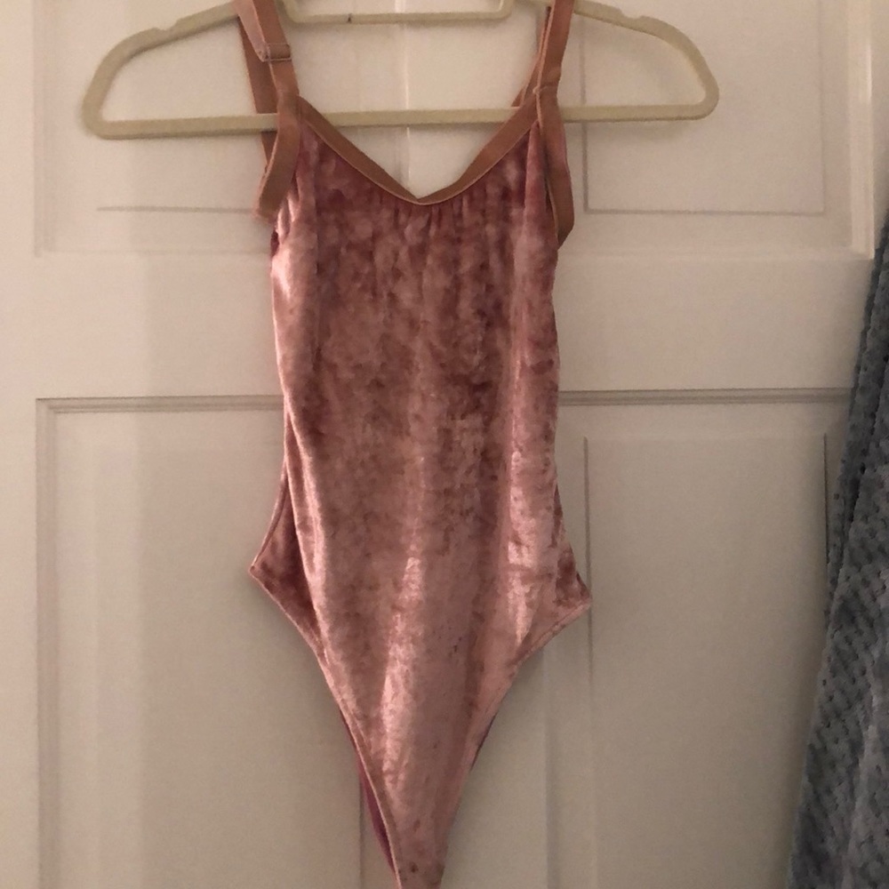 Velvet body suit